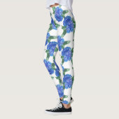 Leggings aquarelle bleuets (Gauche)