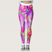 Leggings Aquarelle botanique (Devant)