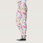 Leggings Aquarelle Botanique Fleur sauvage Peinture de haie (Gauche)