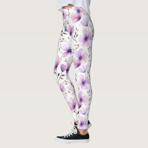 Leggings Aquarelle Botanique Motif Floral