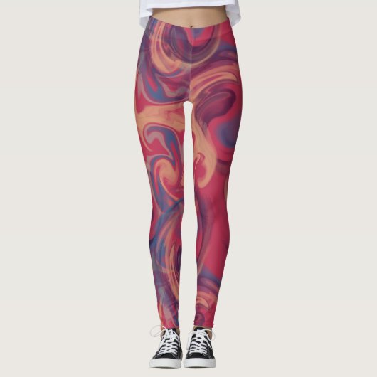 Leggings Aquarelle brillante (Devant)