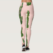 Leggings Aquarelle Cactus : Blossoming Seamless Motif (Dos)