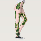 Leggings Aquarelle Cactus : Blossoming Seamless Motif (Droite)