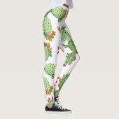 Leggings Aquarelle Cactus : Motif de jardin tropical. (Droite)