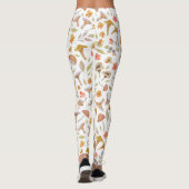 Leggings Aquarelle Champignons et fleurs (Dos)