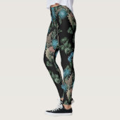 Leggings Aquarelle, chrysanthèmes (Gauche)