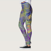 Leggings Aquarelle colorée Abstrait Artsy Motif (Gauche)