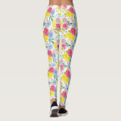 Leggings Aquarelle colorée brillante Motif floral (Dos)