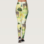 Leggings Aquarelle de chevreuils (Dos)