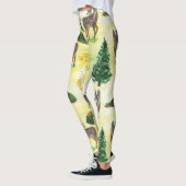 Leggings Aquarelle de chevreuils (Gauche)