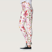 Leggings Aquarelle de fleurs sauvages (Gauche)