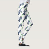 Leggings Aquarelle de fruits Blueberries Motif alimentaire  (Droite)