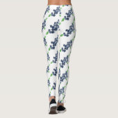 Leggings Aquarelle de fruits Blueberries Motif alimentaire  (Dos)