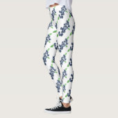 Leggings Aquarelle de fruits Blueberries Motif alimentaire  (Gauche)