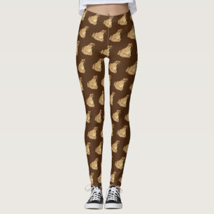 Leggings Aquarelle de grenouille à bois