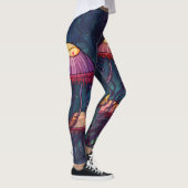 Leggings Aquarelle de méduse sous-marine (Droite)
