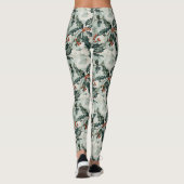 Leggings Aquarelle de Noël Fleurs Holly et baies (Dos)