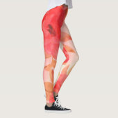 Leggings Aquarelle de Rose de corail (Droite)