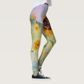 Leggings Aquarelle des fleurs de soleil (Droite)