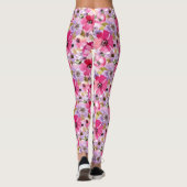 Leggings Aquarelle d'été Floral (Dos)