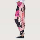 Leggings Aquarelle douce et transparente Motif de Valentine (Gauche)
