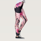 Leggings Aquarelle douce et transparente Motif de Valentine (Droite)