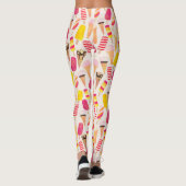 Leggings Aquarelle douce été crème glacée (Dos)