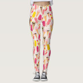 Leggings Aquarelle douce été crème glacée (Devant)