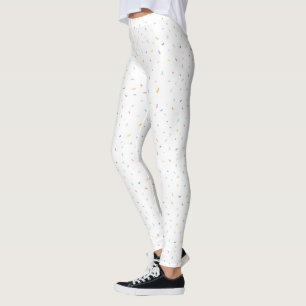 Leggings Aquarelle douce Motif Confetti