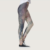 Leggings Aquarelle douce rose pourpre Galaxie cosmique (Droite)