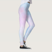 Leggings Aquarelle Dreamy Rose bleu turquoise (Droite)