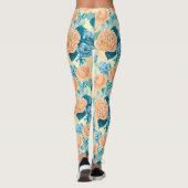 Leggings Aquarelle du jardin de printemps (Dos)