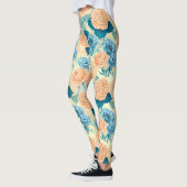 Leggings Aquarelle du jardin de printemps (Gauche)