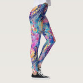 Leggings Aquarelle dynamique Mandala (Droite)