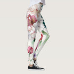 Leggings Aquarelle élégante délicate motif asiatique floral<br><div class="desc">Aquarelle élégante délicate asiatique motif floral leggings.</div>