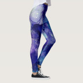 Leggings Aquarelle Encre Swirl Abstraite (Droite)