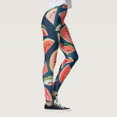 Leggings Aquarelle été Watermelon Slices Patten (Droite)