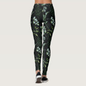 Leggings Aquarelle Eucalyptus Feuilles de verdure (Dos)
