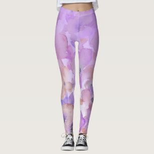 Leggings Aquarelle féminine doucement florale Ombre de *~*