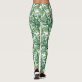 Leggings Aquarelle Feuille tropicale (Dos)
