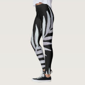 Leggings aquarelle Feuilles d'Argent (Gauche)