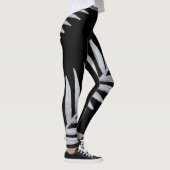 Leggings aquarelle Feuilles d'Argent (Droite)