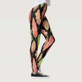 Leggings Aquarelle feuilles d'automne : motif transparent (Droite)