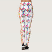 Leggings aquarelle fleur sauvage (Dos)