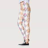 Leggings aquarelle fleur sauvage (Gauche)