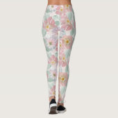 Leggings Aquarelle fleurs délicates. (Dos)