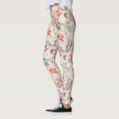 Leggings Aquarelle Fleurs d'hiver Fleurs d'Hiver Fruits cre (Gauche)