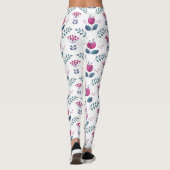 Leggings Aquarelle Floral Design rose (Dos)