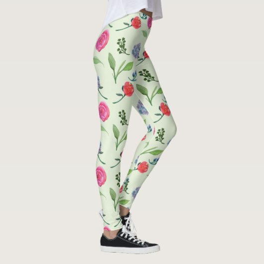 Leggings Aquarelle Florale (Droite)