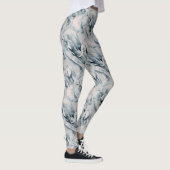 Leggings Aquarelle Fun Elephant Famille Mignonne Animal Art (Droite)